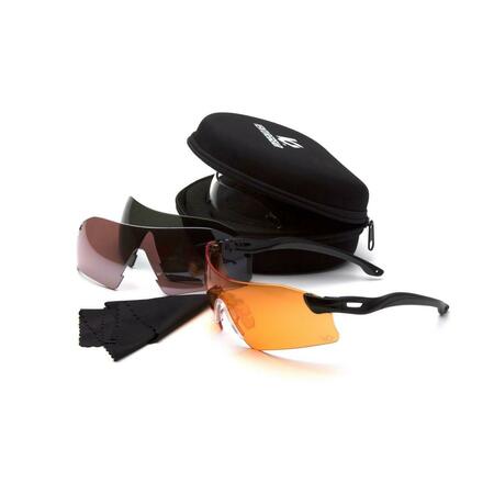 VENTURE GEAR Earmuff with Ever-Lite Black Frame and Amber Lens VGCOMBO8630